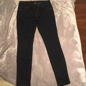 Dark denim skinny jeans